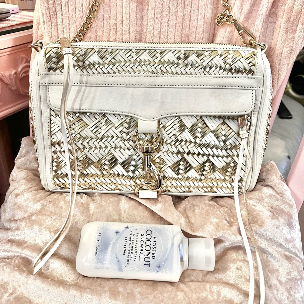 Rebecca Minkoff Mac Woven Leather Aztec Crossbody♡